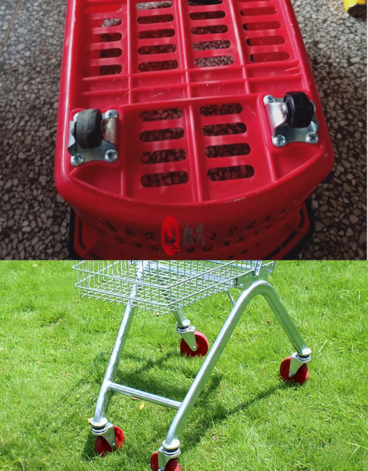 商场超市购物车车轮子配件手推车电梯轮购物篮筐轮子万向轮脚轮4寸单