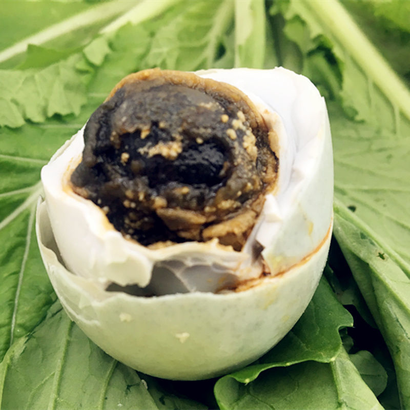 橙伯乐黑黄臭鸡蛋 腌制臭鸭蛋重口味黑心流油臭咸鸭蛋臭咸蛋臭盐蛋黑