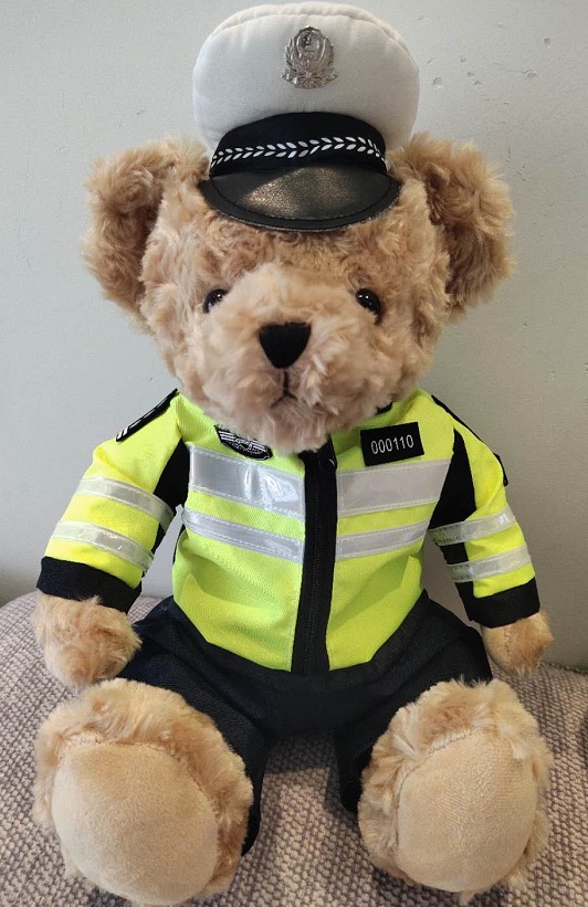2020新款警察小熊骑行服交警公仔骑士毛绒玩具泰迪熊礼品礼物定制