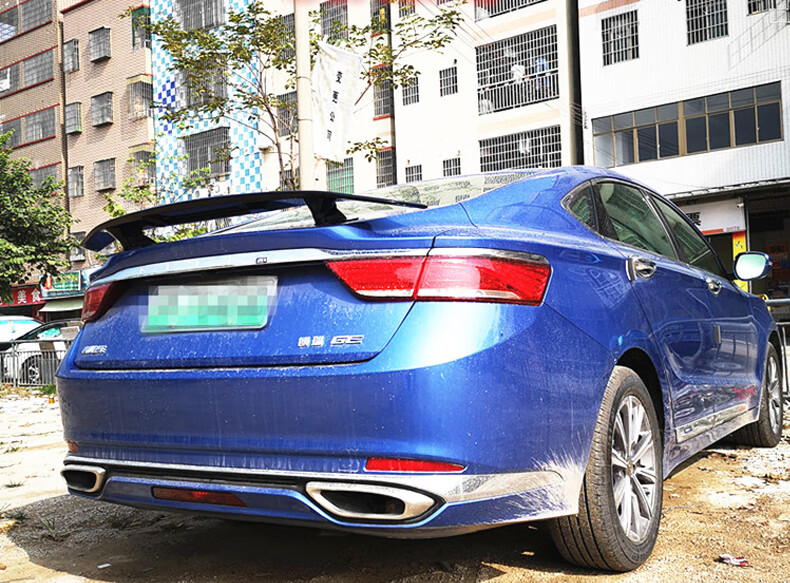 适用于三厢车通用尾翼宝骏rc6思域海欧飞机翼免打孔改装gt汽车跑车翼