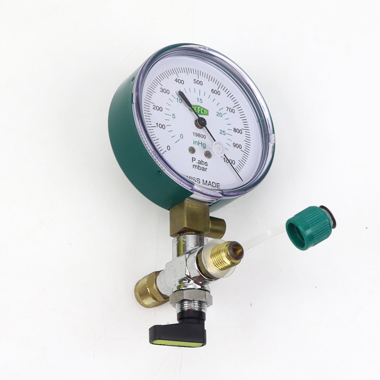 瑞士refco真空表空调冷冻机械指针rl-vac真空仪 19621- 0-150mbar