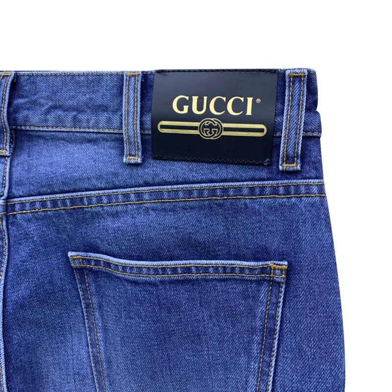 gucci 古驰 女士蓝色牛仔裤 cm 蓝色 32【图片 价格 品牌 报价】-京东