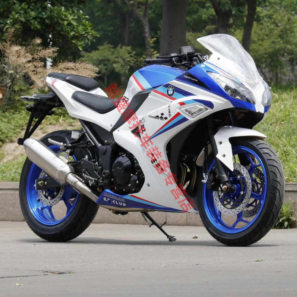 定制全新国产仿全新小忍者摩托车国四电喷400c双缸跑车公路赛v6地平线