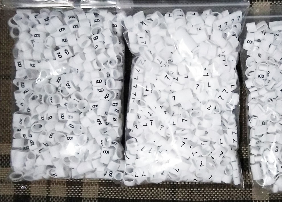 数字线号管线码管标线管 0-9梅花型号码管1-100线号套管 100只字母