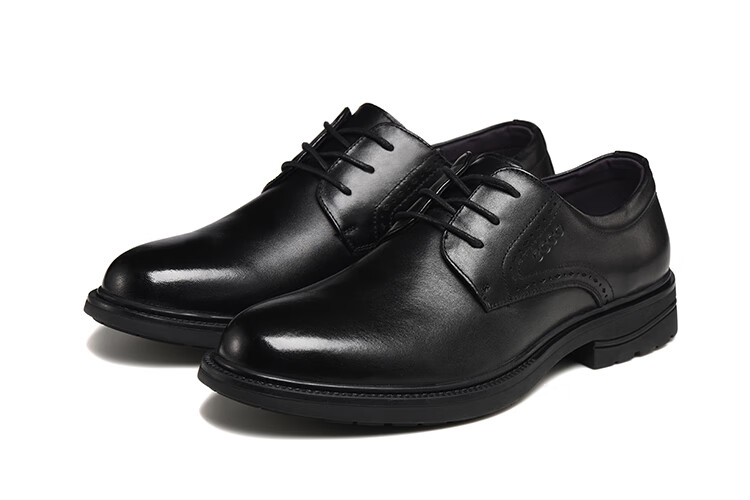 ecco爱步男鞋商务正装皮鞋经典英伦风系带耐磨德比鞋舒适时尚婚鞋
