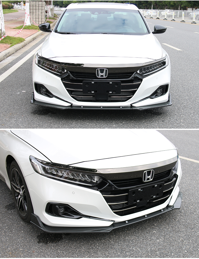 适用于2022款本田十代半雅阁改装前铲前唇黑武士105代装饰汽车用品22