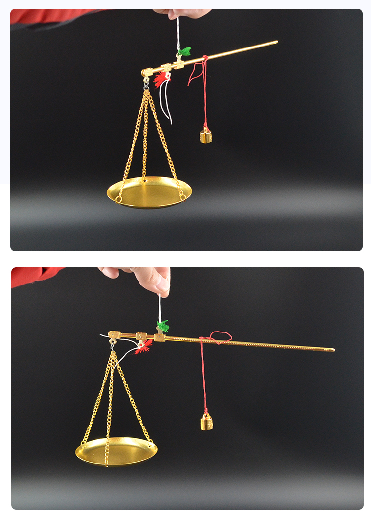 乔迁新居称小铜秤喜称老式秤杆带秤砣搬新家入宅称心如意礼品摆件sn