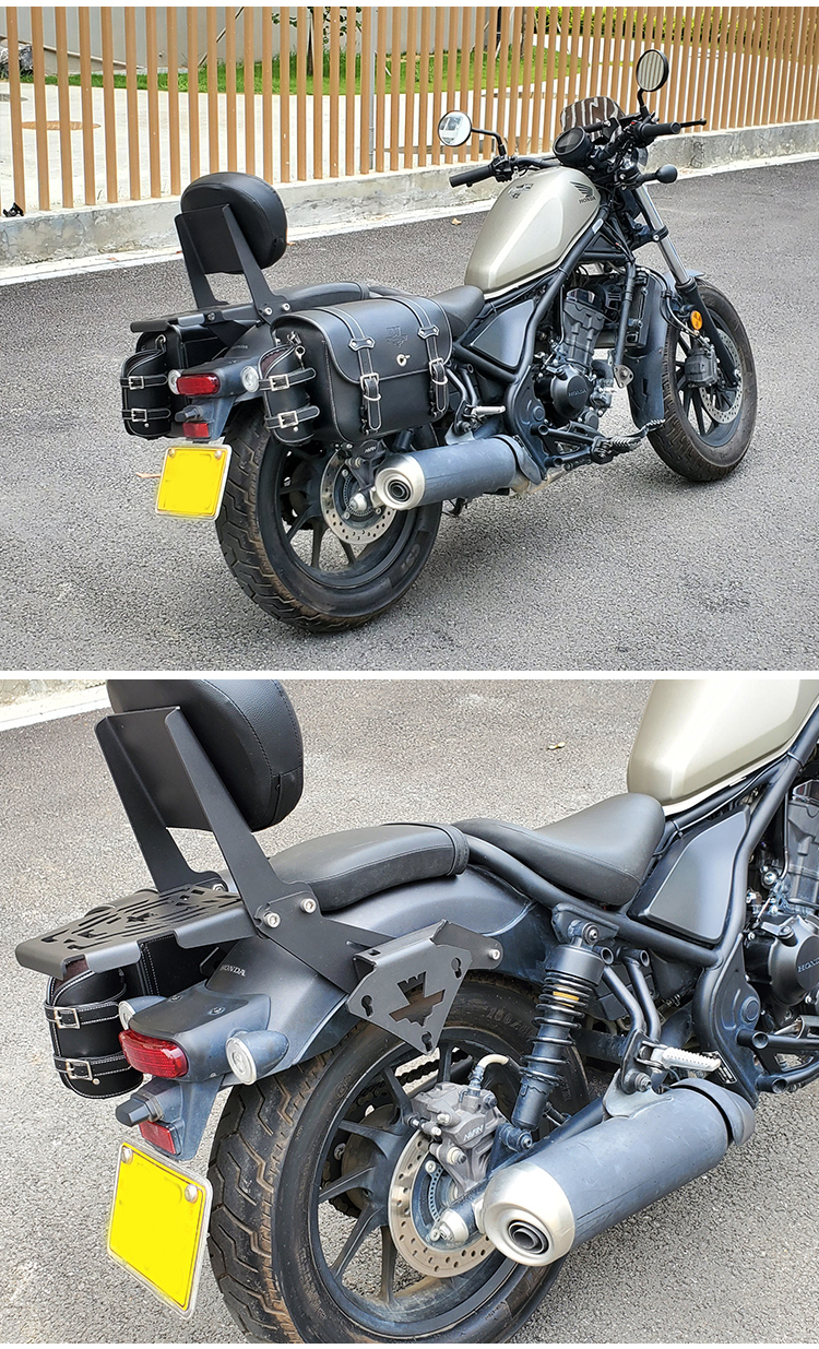 本田cm300边包改装适配肌车狼适用于cm300500侧复古边箱帆布防水靠背