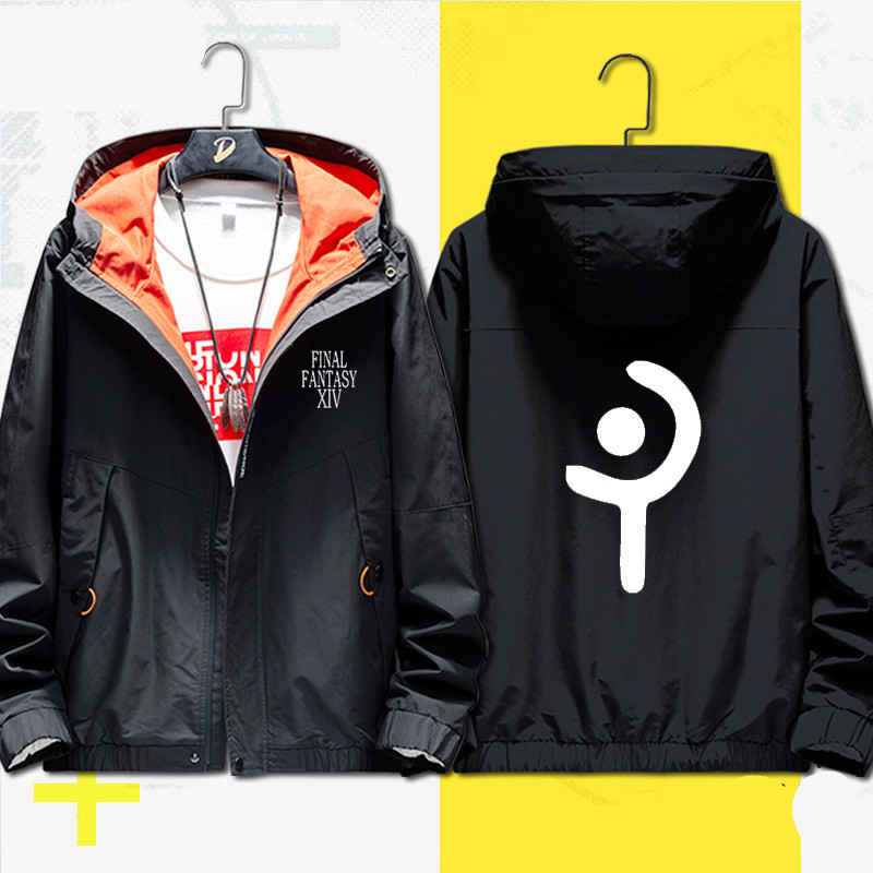 风衣】终幻想14徽章ff14艾欧泽亚全职业游戏夹克风衣休闲外套青少年