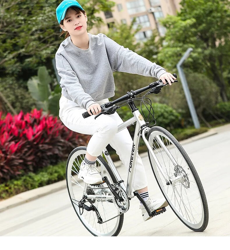 全地形公路车ucc越野公路自行车男变速超轻便赛车700c山地普通运动