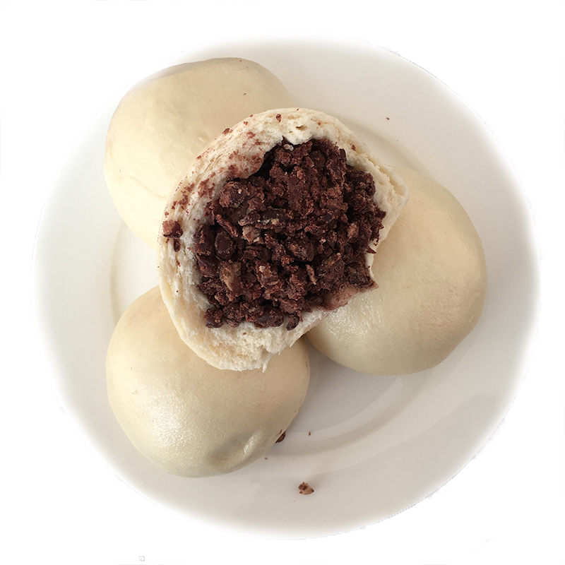 山东特产老面引子纯手工制作红小豆馒头包豆沙包子馒头10个 现做6个装