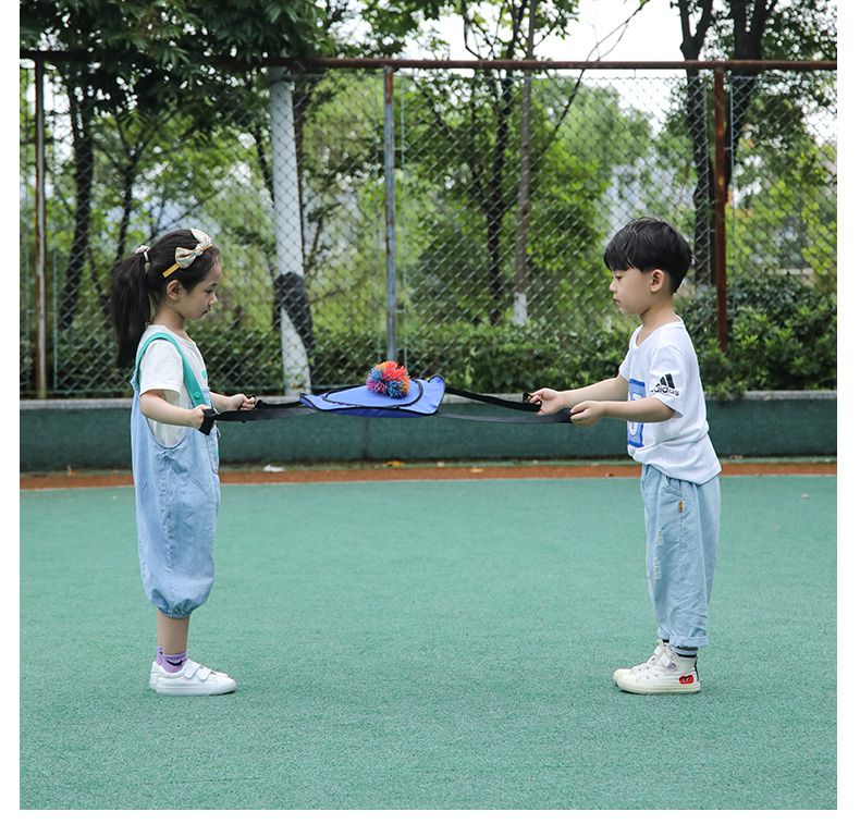 儿童拉力球 双人弹力抛接球亲子互动玩具弹弹圈幼儿园感统训练器材