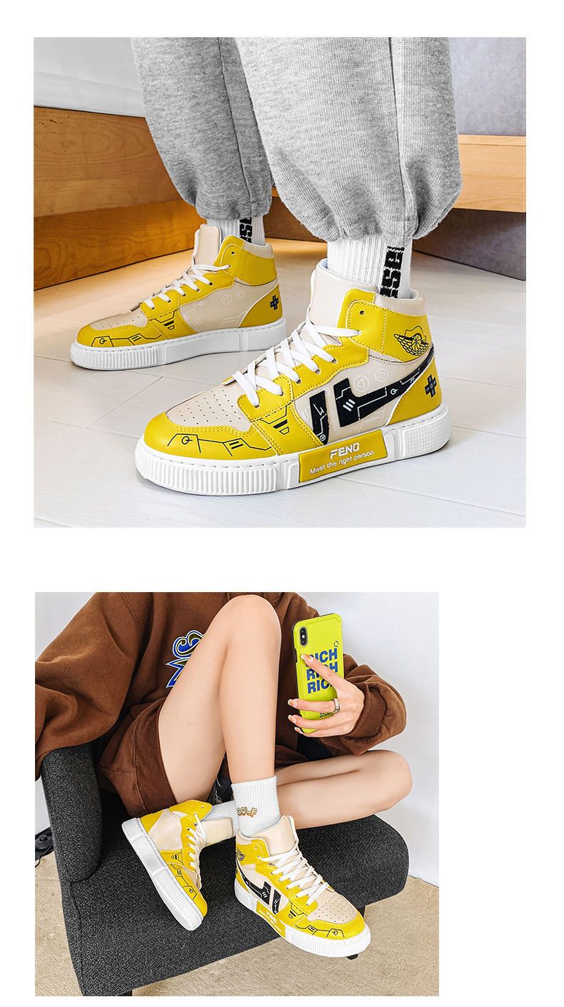 火影忍者高帮鞋加绒棉鞋中小学生卡通动漫运动男生保暖情侣男鞋子