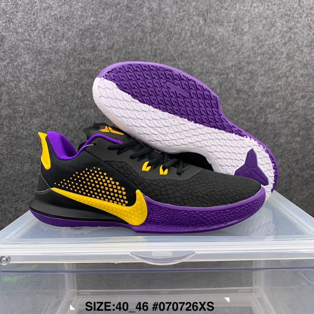 曼巴6代篮球鞋曼巴5代男子气垫实战耐磨鞋休闲防滑运动鞋曼巴6黑蓝红