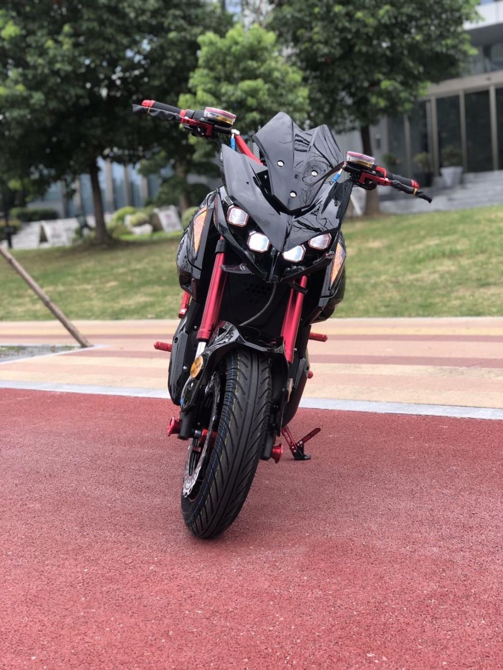 小猴子z6电摩电动车m5中置高速大功率改装酷车72v电动摩托车96v1200瓦