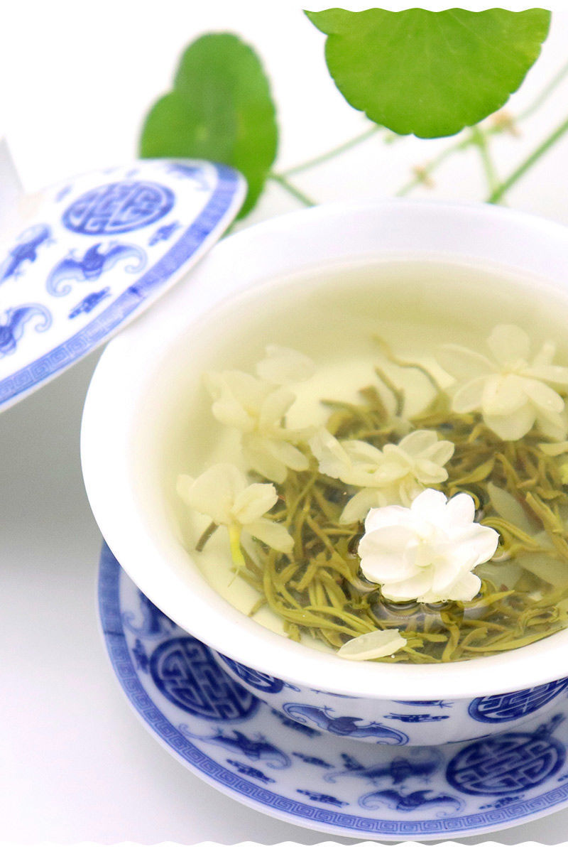 5折峨眉雪芽四川峨眉山飘雪茉莉花茶映象浓香特级花毛尖峰碧潭兰新散