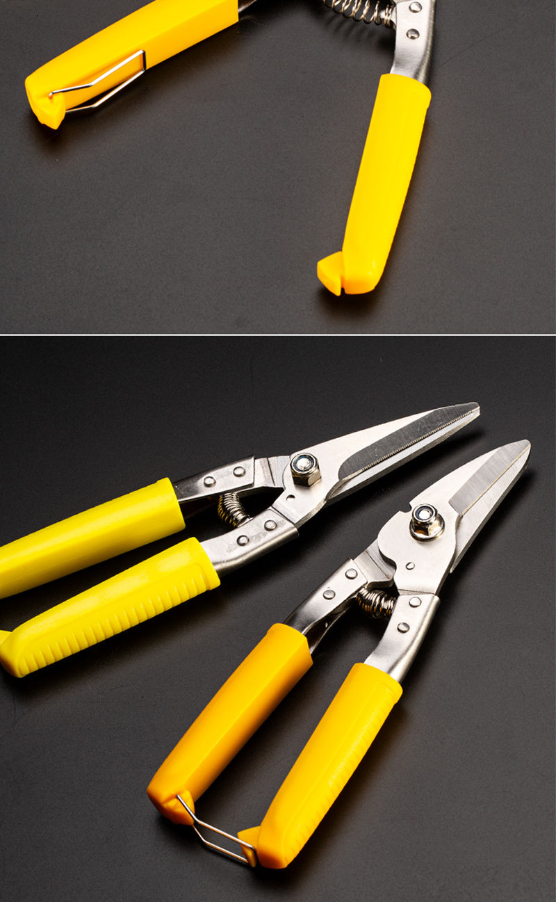 铁皮剪多功能薄航空剪铁剪集成吊顶轻钢龙骨剪刀薄铁剪纱网线槽剪 9寸