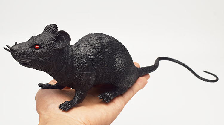 猫玩的假的老鼠软胶假老鼠模型仿真大老鼠玩具万圣节整蛊吓人恶搞小
