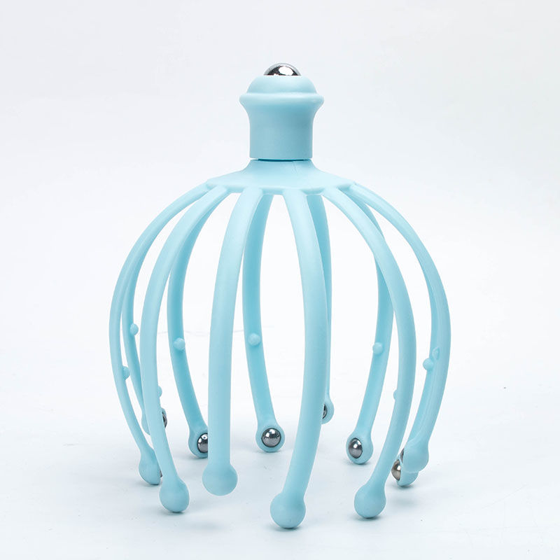 灵魂提取器头部按摩器八爪鱼头皮手指按摩爪手动头部按摩爪抓痒痒挠头