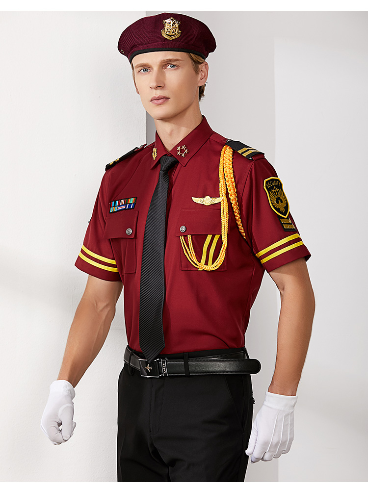 礼宾服保安服套装保安制服装衬衣方领衬衫安保物业形象岗礼宾服装短袖