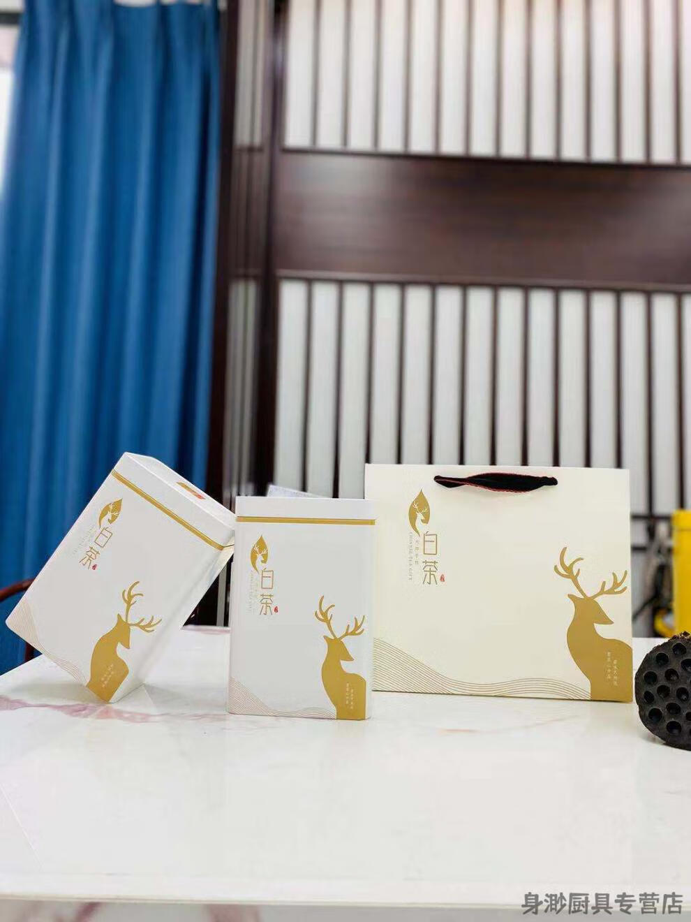 空盒白茶包装盒500克一斤安吉白茶空罐茶叶罐包装罐 铁罐子铁盒礼品盒