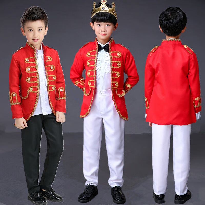 萨克斯演出服万圣节王子服男童贵族欧式礼服中学生舞蹈话剧服萨克斯