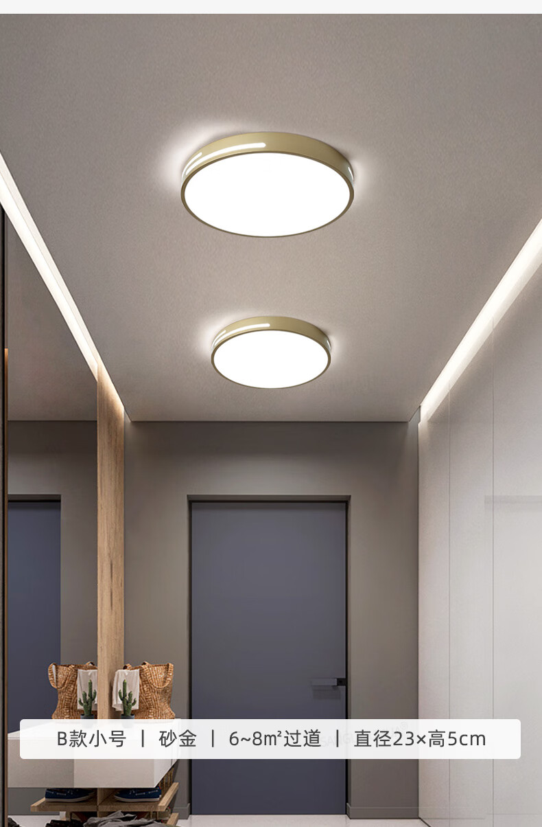 人体感应灯家用过道智能楼道走廊进门入户门口自动led佛山灯具照明 40