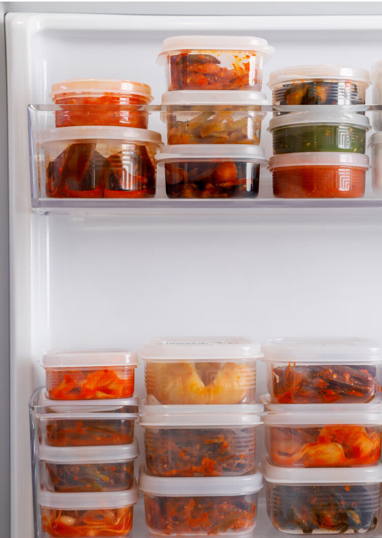 装咸菜盒子日本泡菜保鲜盒分格下饭菜榨菜配菜冰箱食物收纳盒密封盒