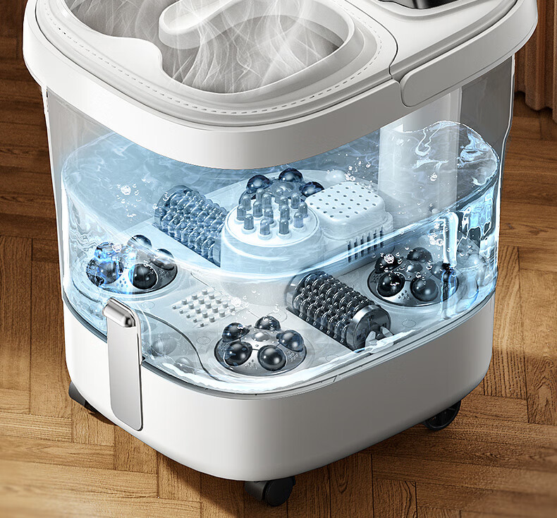 奥克斯泡脚桶全自动电动按摩家用加热恒温洗脚盆高深桶神器足浴盆