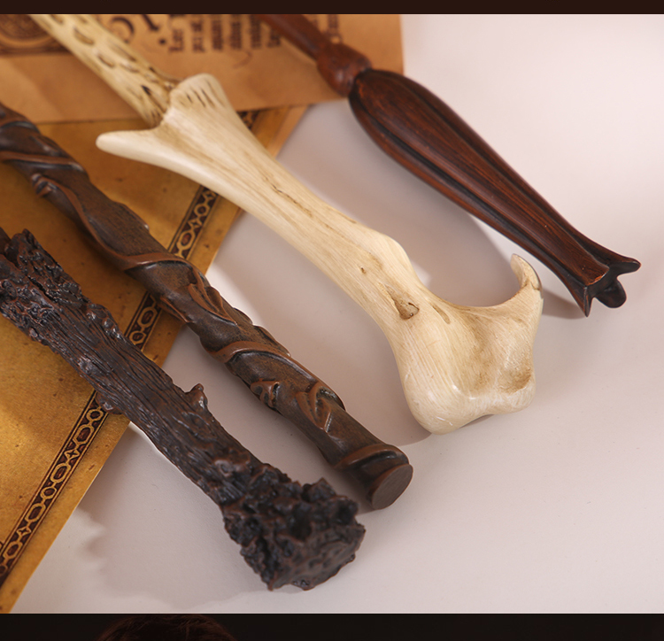 哈利波特魔杖环球影城周边生日礼物cos可施法哈里接骨木魔法棒波特