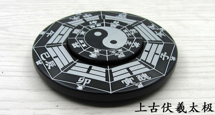 手指陀螺八卦指尖陀螺罗盘加大加重金属绝版太极64卦风水罗盘国学八卦