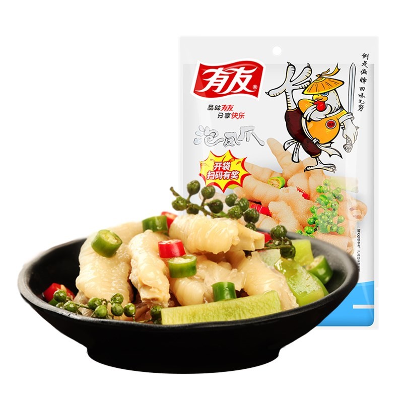 有友泡椒凤爪藤椒味70g10件