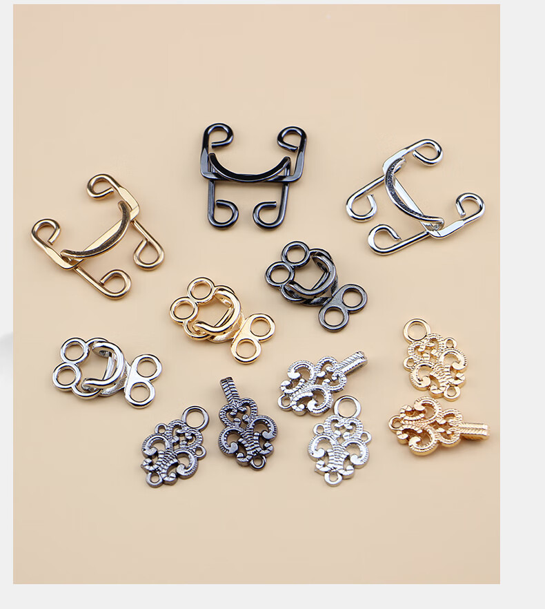 风纪扣暗扣子母扣大衣毛衣扣女士裙子防走光隐形扣挂钩衣服钩子扣款式