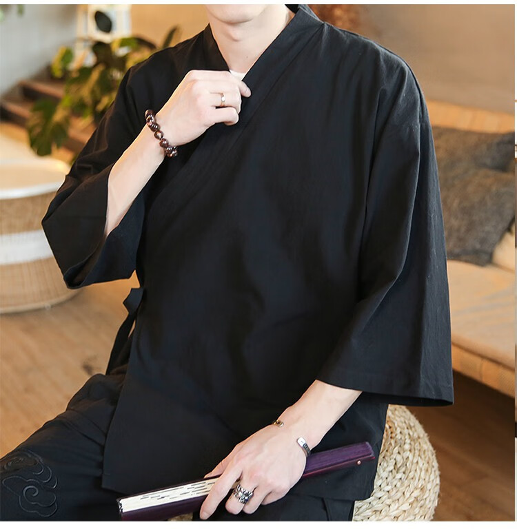 莱诗伯特一人之下王也同款衣服男一身道袍武当道长睡衣道服装套装cos