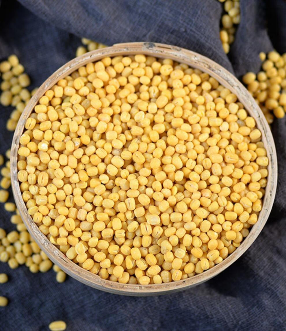 脱皮绿豆烘焙家用脱壳无皮去皮绿豆仁自制绿豆糕diy原材料脱皮绿豆400