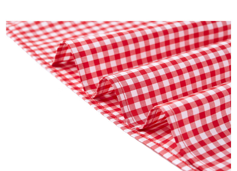 mqd女小童红白格子连衣裙高腰大裙摆2020秋款小女孩大翻领荷叶边 红格