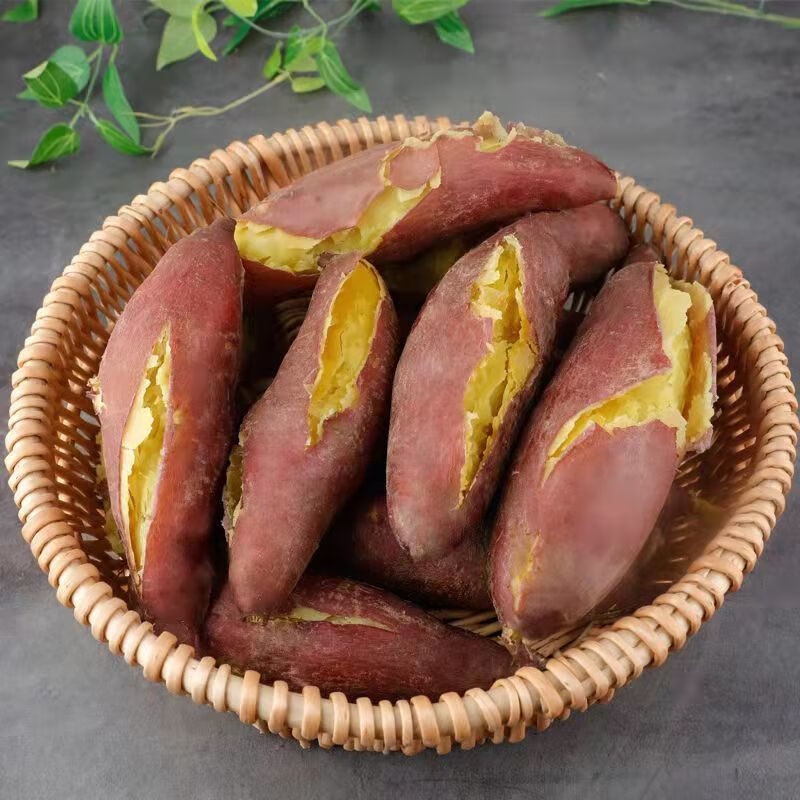 黄心板栗薯新鲜现挖红薯10斤老式地瓜番薯沙地蜜薯甜净重9斤小果