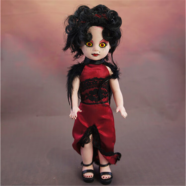 活死人娃娃散货 living dead dolls 鬼娃娃系列 杏色 脸上有染色 活