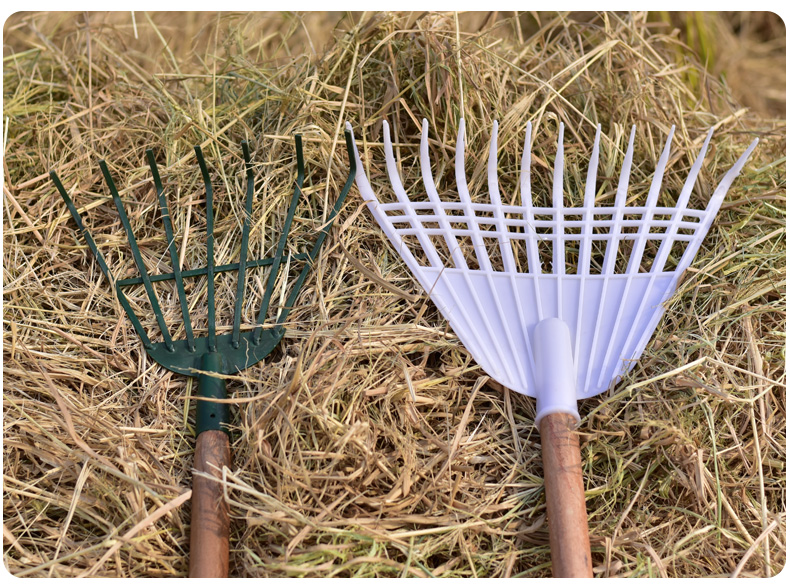 搂草筢子农用搂草筢子铁扒子钢耙子农具园林园艺工具树叶耙草爬草耙子