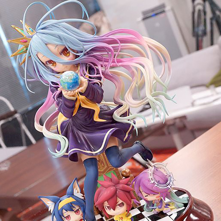 游戏人生天翼种吉普莉尔空白朱碧休比多拉二次美女动漫摆件 q版组合