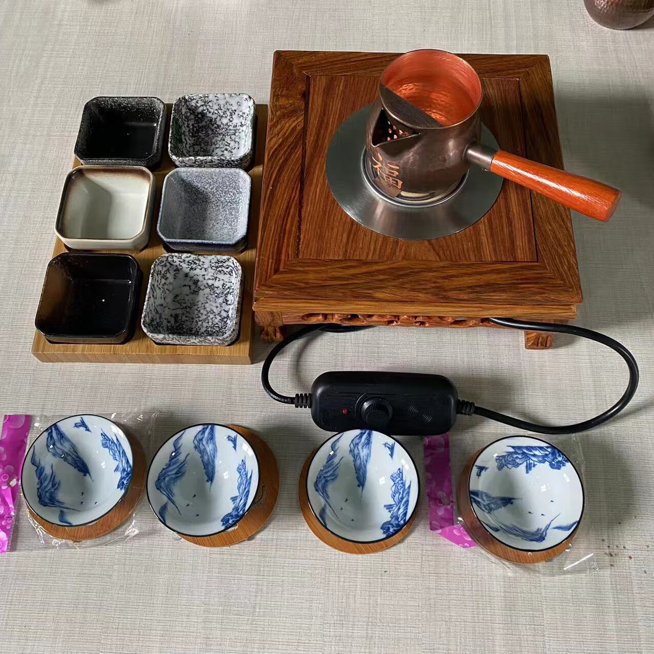 甘肃罐罐茶铜罐子煮茶器套装甘肃罐罐茶煮茶器纯铜煮茶罐煮茶铜罐子长