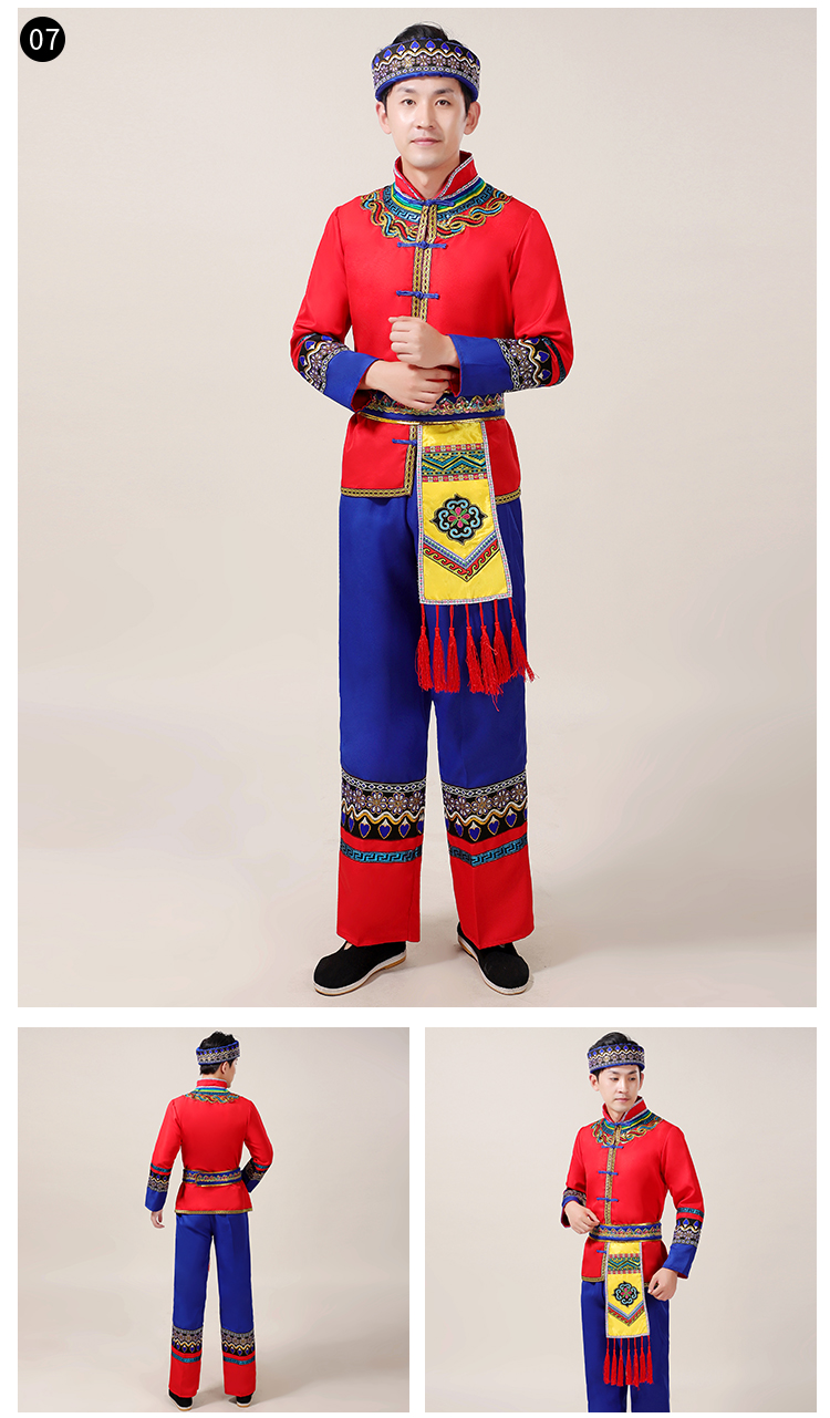 大凉山彝族服装女新彝族服装女成人男大凉山七月七火