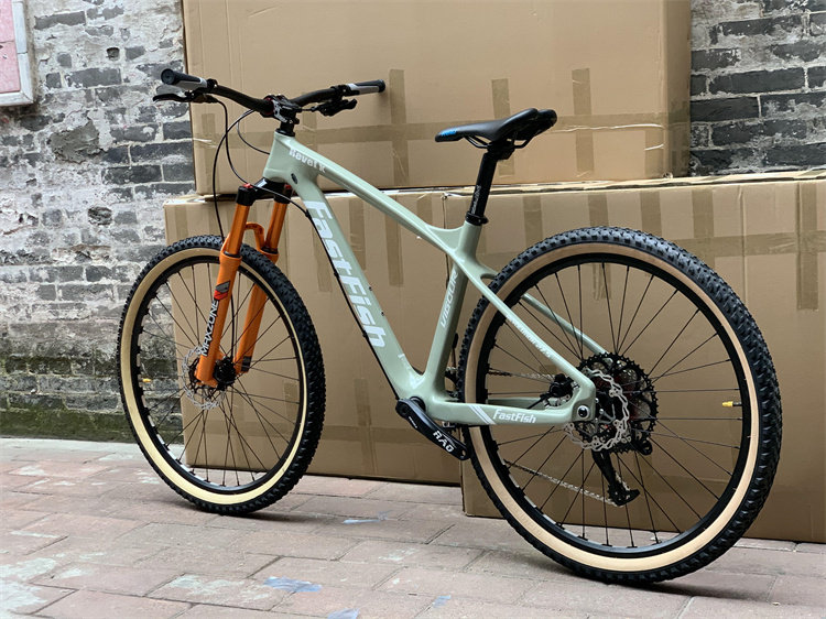 5寸fastfish碳纤维12速爬坡版山地车气叉油刹轻量自行车 禧玛诺12速