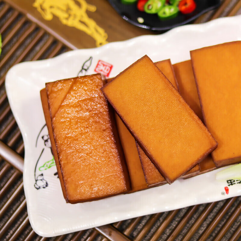 湖南地道攸县豆腐干石磨q弹韧性卤香干200g*3袋原产地生产 攸县卤味