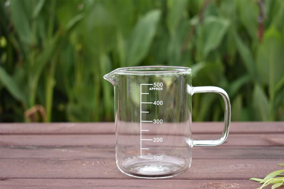 啤酒杯扎啤杯高硼硅玻璃ml刻度杯烧杯量杯牛奶杯啤酒杯500ml刻度杯
