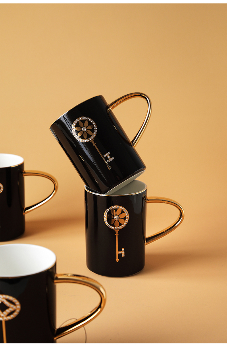 弥生时代宠入心扉高颜值马克杯情侣水杯礼盒套装陶瓷骨瓷咖啡杯对杯