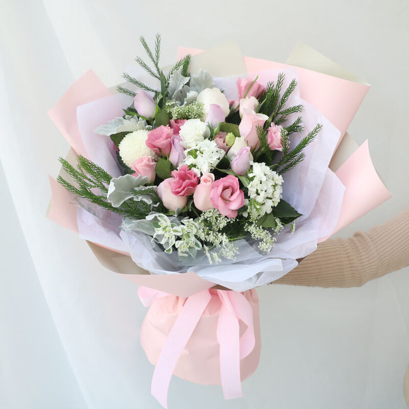 毕业季天津鲜花同城生日送女友玫瑰礼盒小花束北京上海广州深圳西安