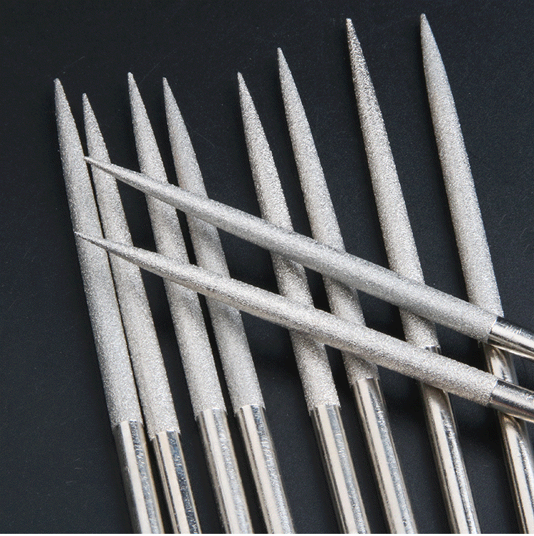 金刚石金刚锉刀金刚锉打磨细钢锉金属合金小什锦锉刀金钢挫子套装电镀