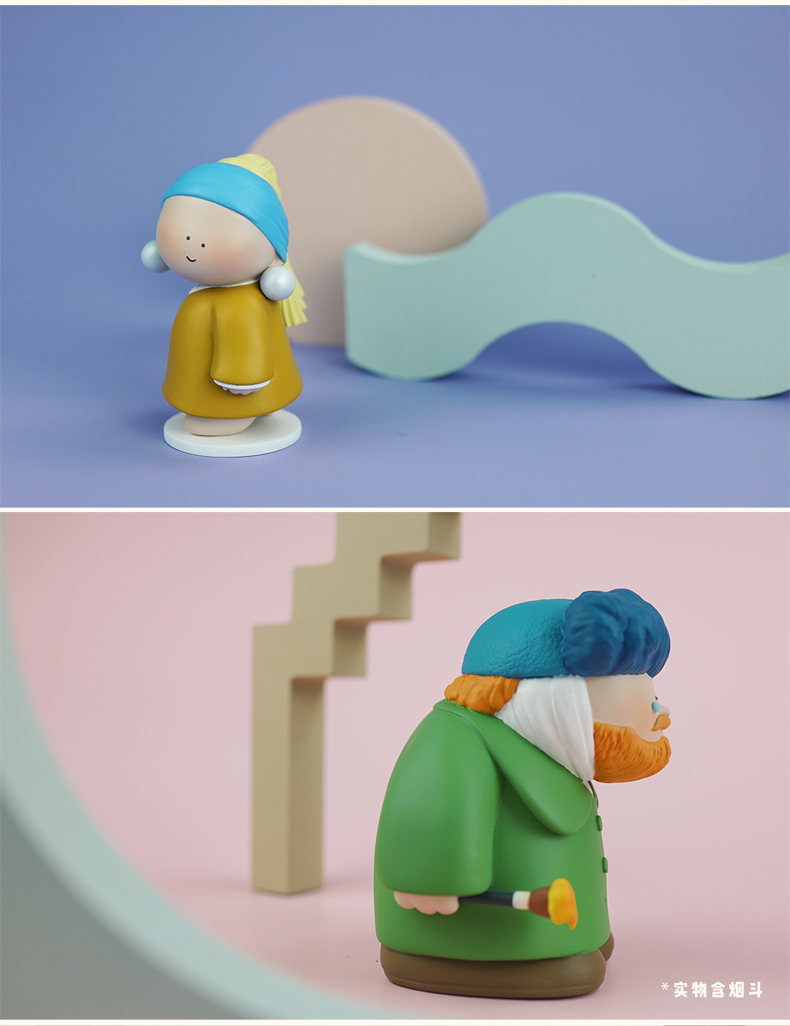 馆大艺术家系列潮玩摆件世界名画手办公仔少女心生日礼物 人类之子