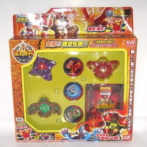 爆丸圣石奇兵变形爆开加仑炎龙烈焰圣龙爆丸卡片 1代巨龙凯特【图片